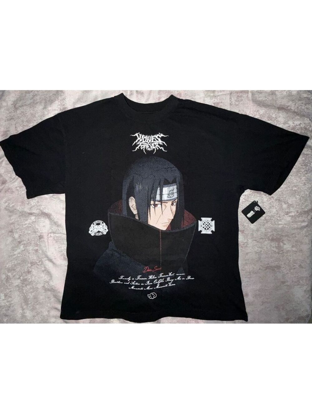 Darc Sport Wolves Naruto Itachi Graphic Tee XL Streetwear